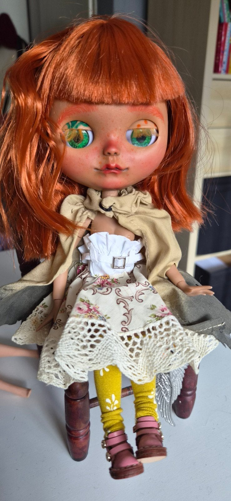 Blythe pop met oranje haar en unieke make-up, Ophalen of Verzenden