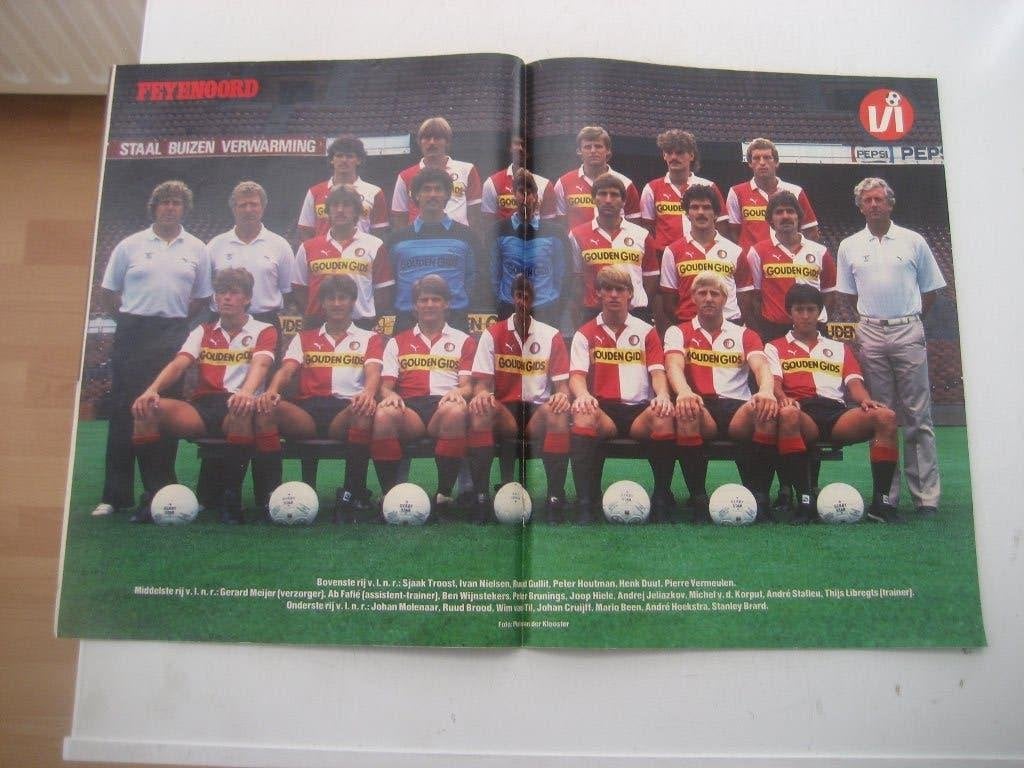 johan cruijff feyenoord poster, Ophalen of Verzenden, Gebruikt, Feyenoord, Poster, Plaatje of Sticker