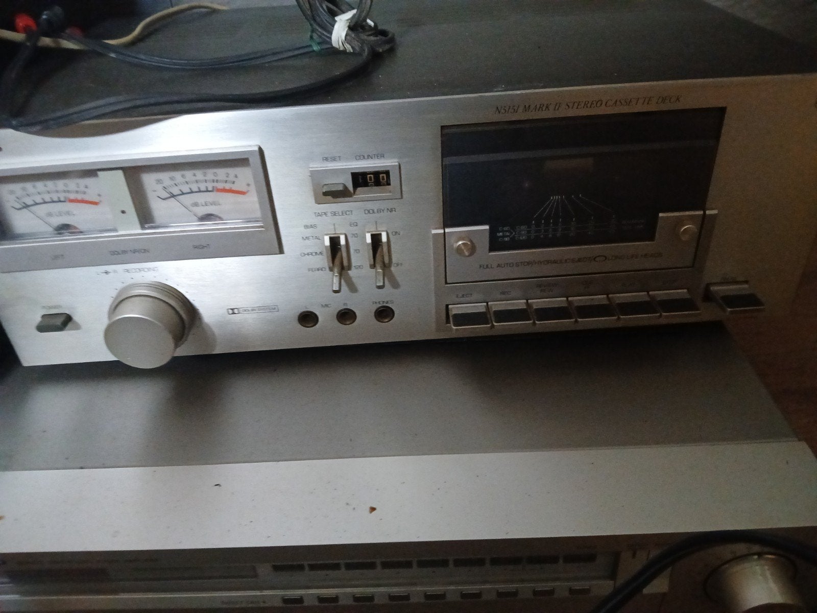 Philips N5151 Mark II Stereo Cassette Deck, Ophalen of Verzenden, Enkel, Philips, Tiptoetsen