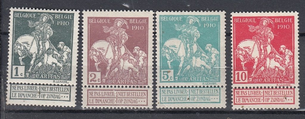Belgie ocb 88/91 ong, Postzegels en Munten, Postzegels | Europa | België, Verzenden, Postfris