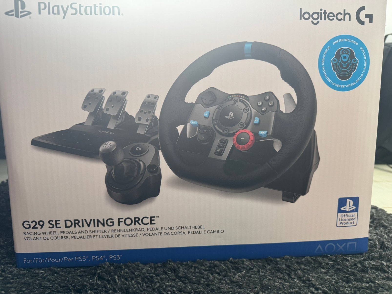 Logitech G29 SE Driving Force racestuur met pedalen en shift, Ophalen, Zo goed als nieuw, PlayStation 3
