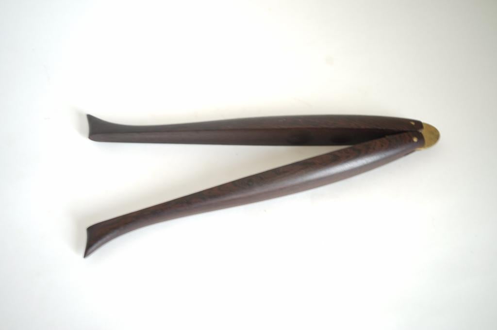 design Deens notenkraker messing hout vorm vis Preben Broste, Hout, Ophalen of Verzenden, Overige typen, Gebruikt
