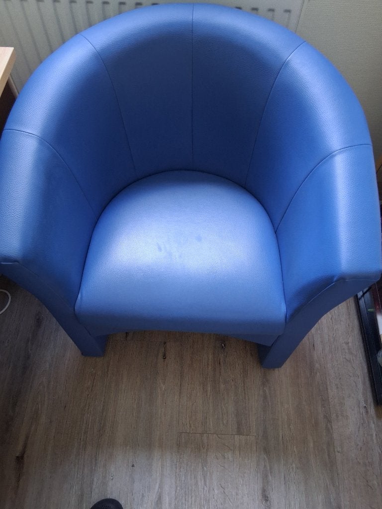 Mooie relax stoel, Ophalen, Gebruikt, 50 tot 75 cm, Leer