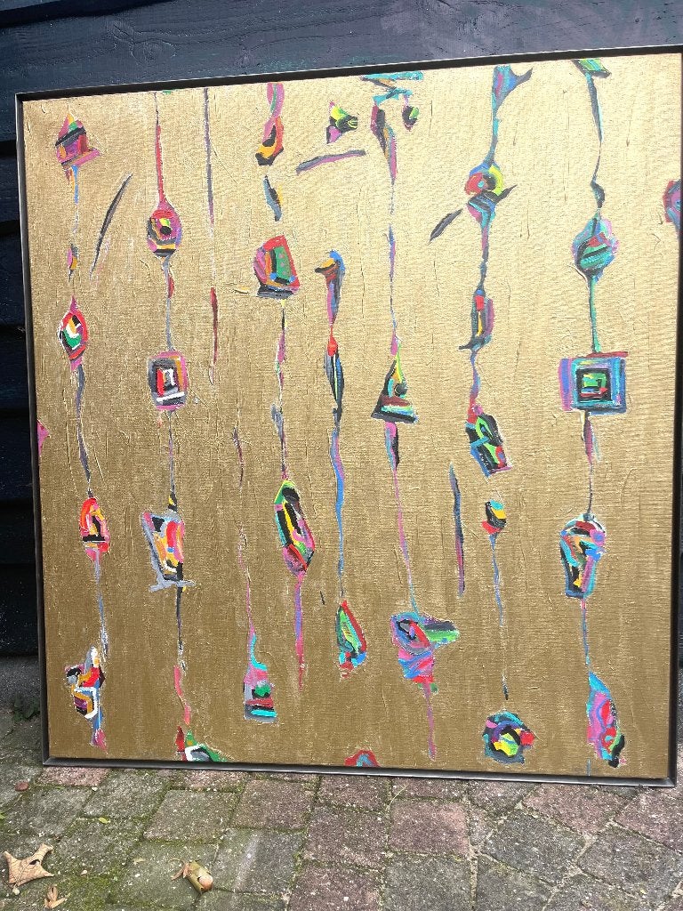 Schilderij van Lejo den Hertog 135 x 143 (bxh), Ophalen