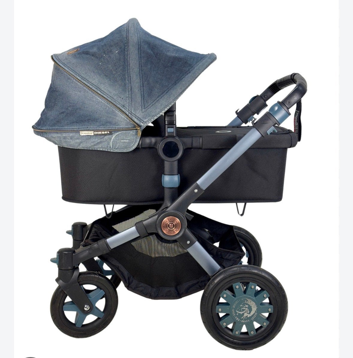 Bugaboo Buffalo Limited Edition Diesel – denim/spijkerstof, Kinderen en Baby's, Kinderwagens en Combinaties, Gebruikt, Bugaboo