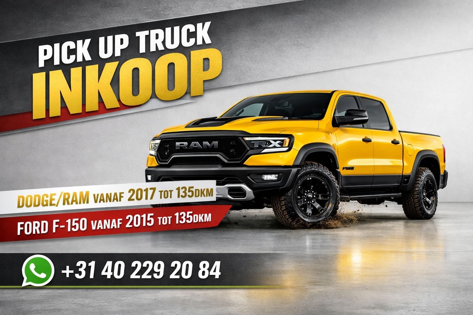 Inkoop jong gebruikte pickups: Dodge/RAM vanaf 2017, Ford F-, Auto's, 8 cilinders, Bedrijf, Te koop, 400 pk