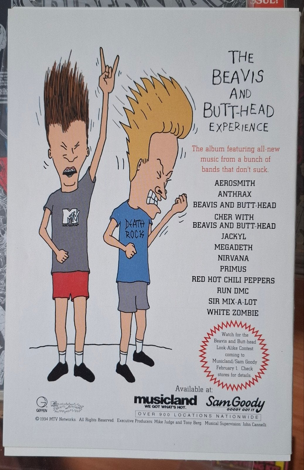 Beavis & Butthead nr 1 Marvel Comics, Eén comic, Ophalen of Verzenden, Gelezen, Amerika