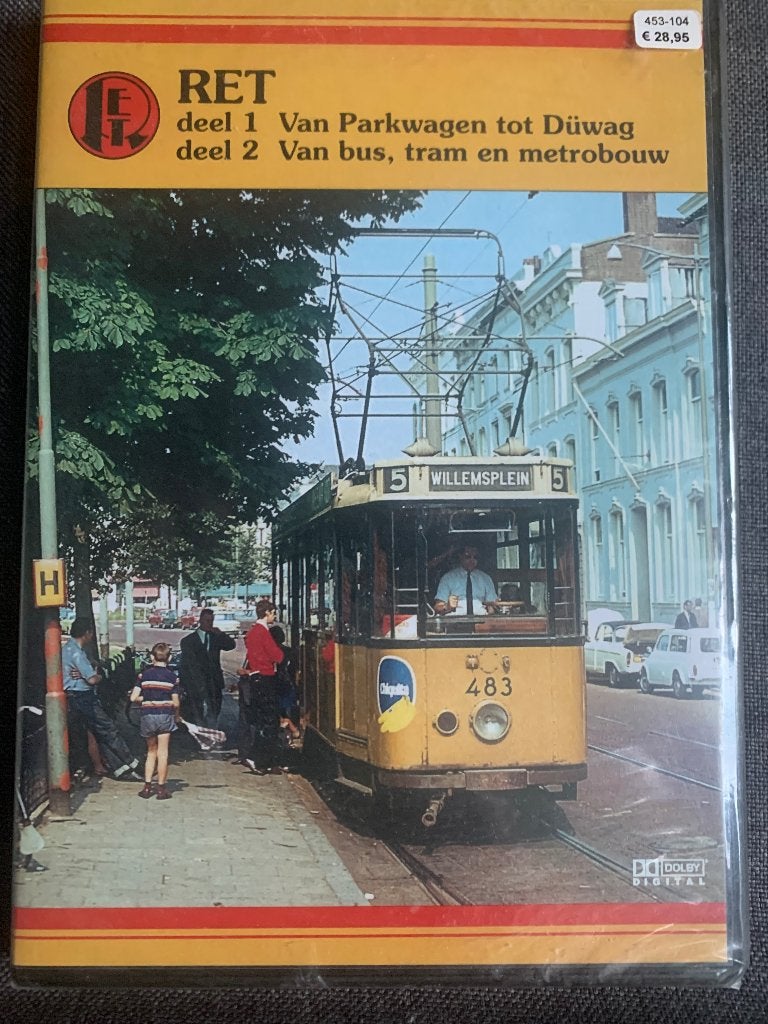 DVD RET deel 1 en 2 (tramgeschiedenis Rotterdam), Verzamelen, Spoorwegen en Tramwegen, Ophalen of Verzenden, Nieuw, Tram, Overige typen