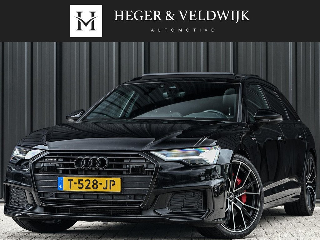 Audi A6 Avant 55 TFSI e quattro Competition | Panoramadak |, Auto's, Audi, Automaat, Gebruikt, 4 cilinders, Zwart