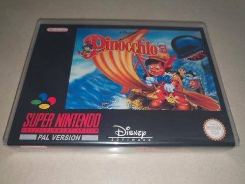 Pinocchio SNES Game Case, Spelcomputers en Games, Avontuur en Actie, Verzenden, 1 speler, Zo goed als nieuw