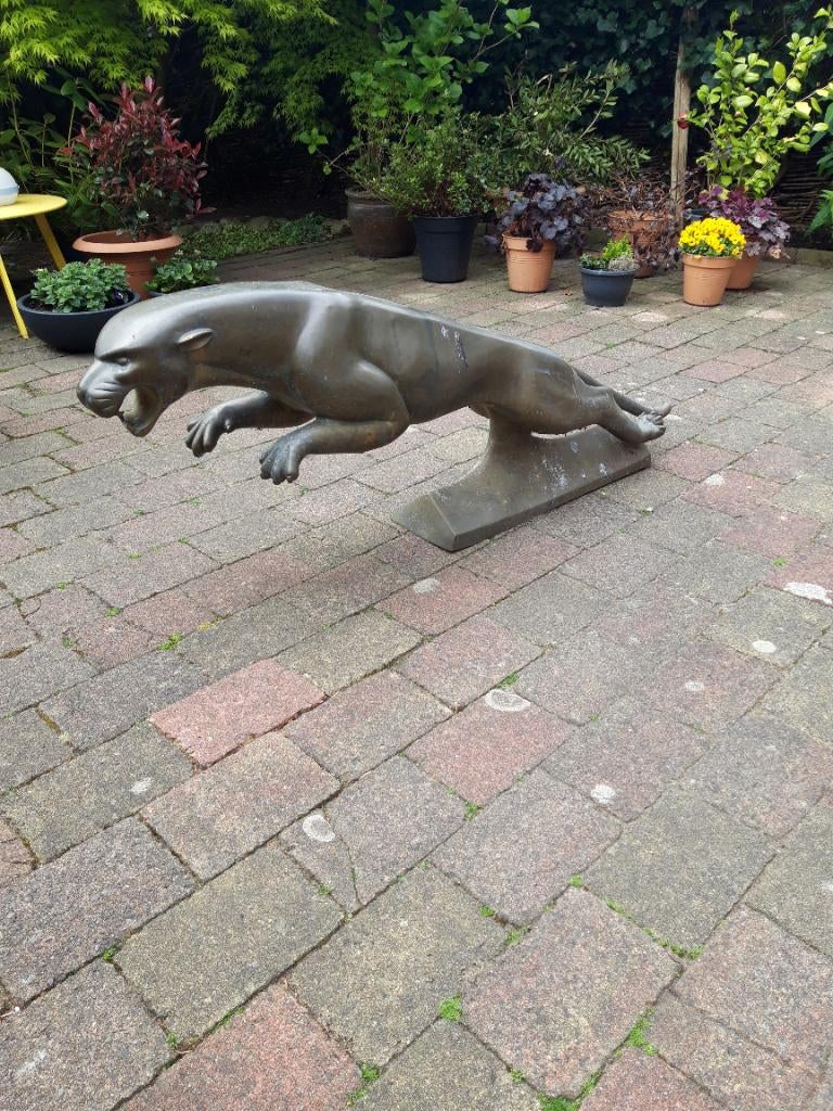 Jaguar leaper 145 cm, brons, Verzamelen, Ophalen, Gebruikt, Auto's