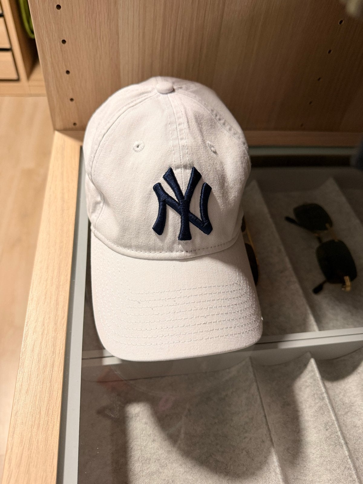 New York Yankees pet - Wit met blauw logo, Ophalen of Verzenden, Nieuw, One size fits all, Pet