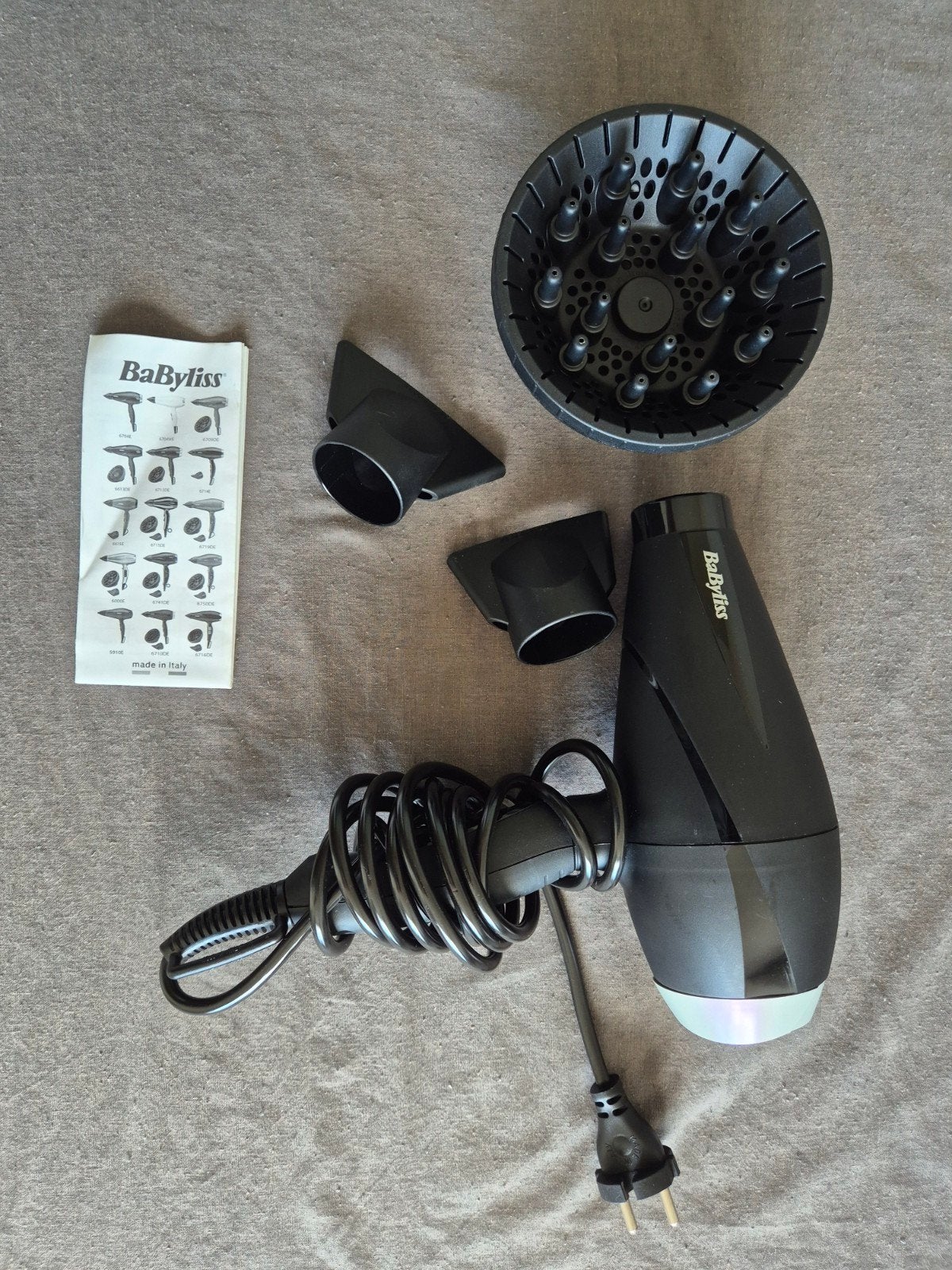 BaByliss Style Pro 2100 Föhn - 2100W - Ionisch - Zwart, Ophalen, Gebruikt, Haarverzorging