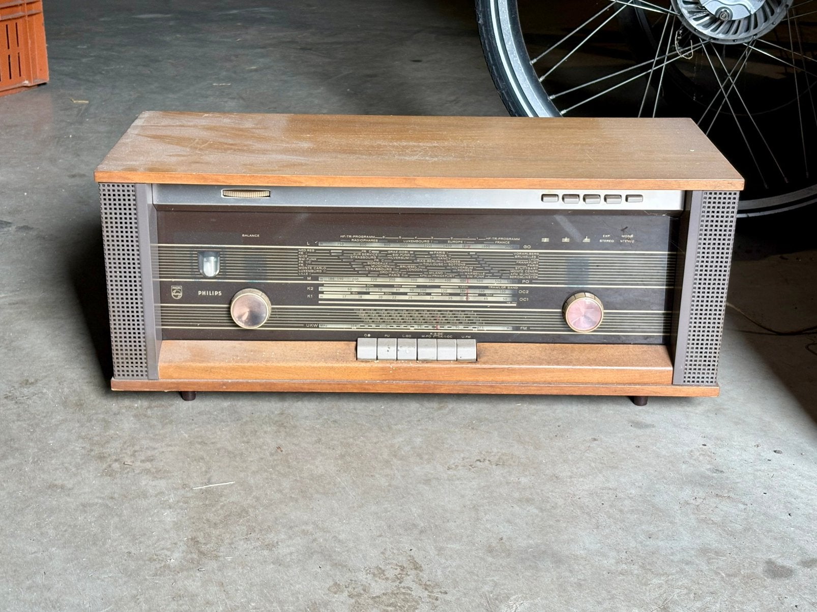 Vintage Philips B5X42A /02 Buizenradio 1964, Antiek en Kunst, Ophalen of Verzenden