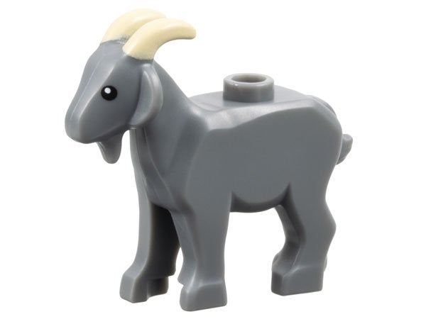 Lego Dieren Geit / Goat with Black Eyes and Tan Horns Patter, Lego, Nieuw, Ophalen of Verzenden, Losse stenen