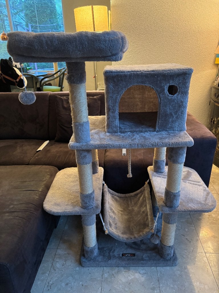 Grijze Kattenkrabpaal Feandrea, Dieren en Toebehoren, Ophalen, Gebruikt, Krabpaal