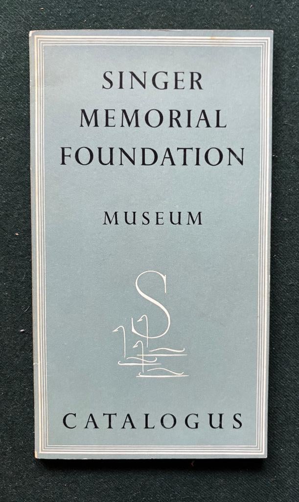 Eerste catalogus en folder Singer Museum 1956, Boeken, Ophalen of Verzenden, Gelezen