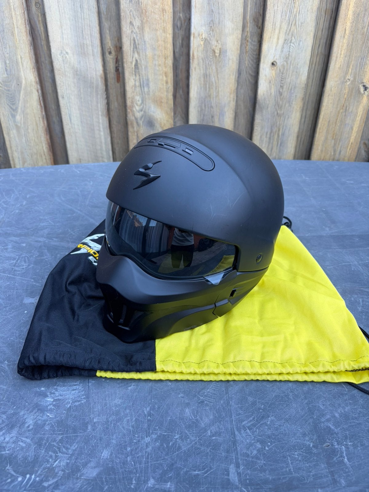 Scorpion combat motor/scooterhelm, Dames, Jethelm, S, Tweedehands