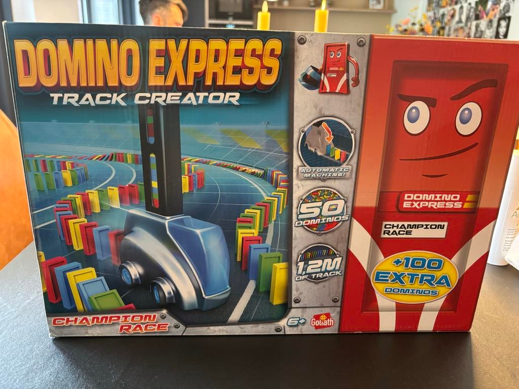 Domino Express Track Creator Champion Race Goliath, Ophalen of Verzenden, Zo goed als nieuw, Jongen of Meisje