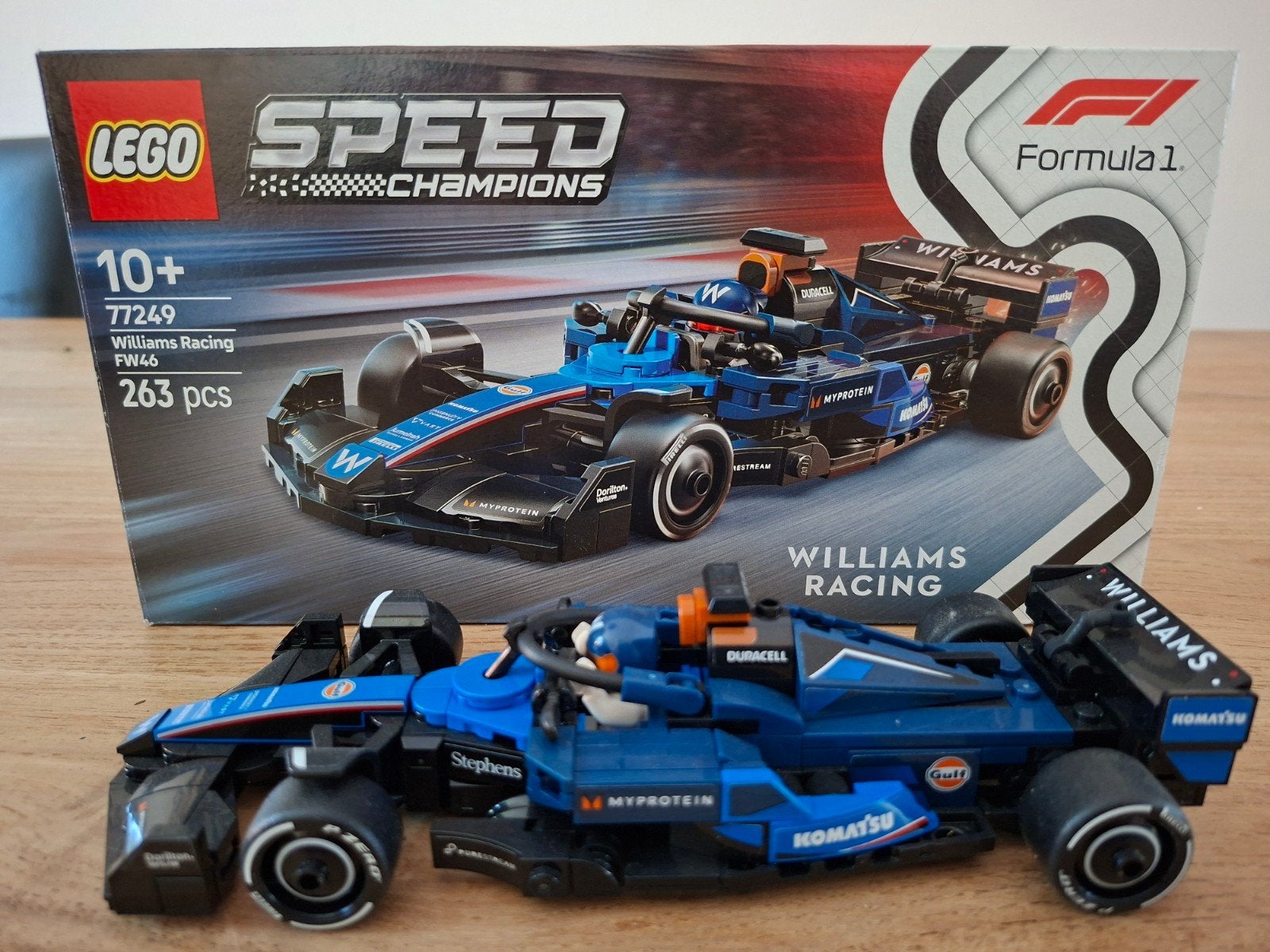 LEGO Speed Champions Williams Racing FW46 (77249) zgan, Lego, Zo goed als nieuw, Compleet, Complete set
