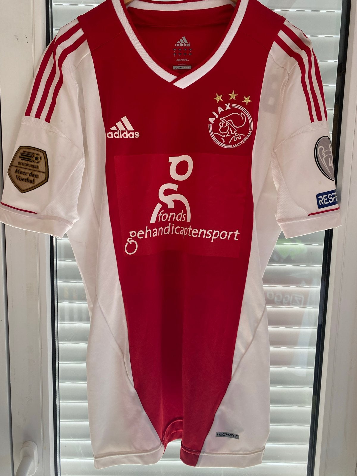 Ajax matchworn special Thuisshirt 2012-2013 Boerrigter #21, Maat 52/54 (L), Ophalen of Verzenden, Voetbal, Gedragen