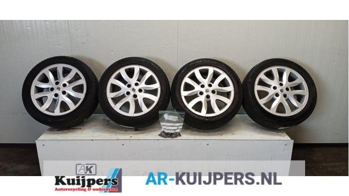 Sportvelgenset + banden van een Renault Laguna, Auto-onderdelen, Banden en Velgen, Gebruikt, -, -, -