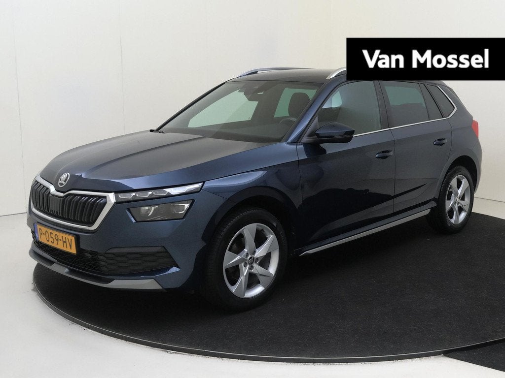 Skoda Kamiq 1.0 TSI Business Edition | Apple Carplay/Android, Auto's, Skoda, Gebruikt, Euro 6, Blauw, Automatische klimaatregeling