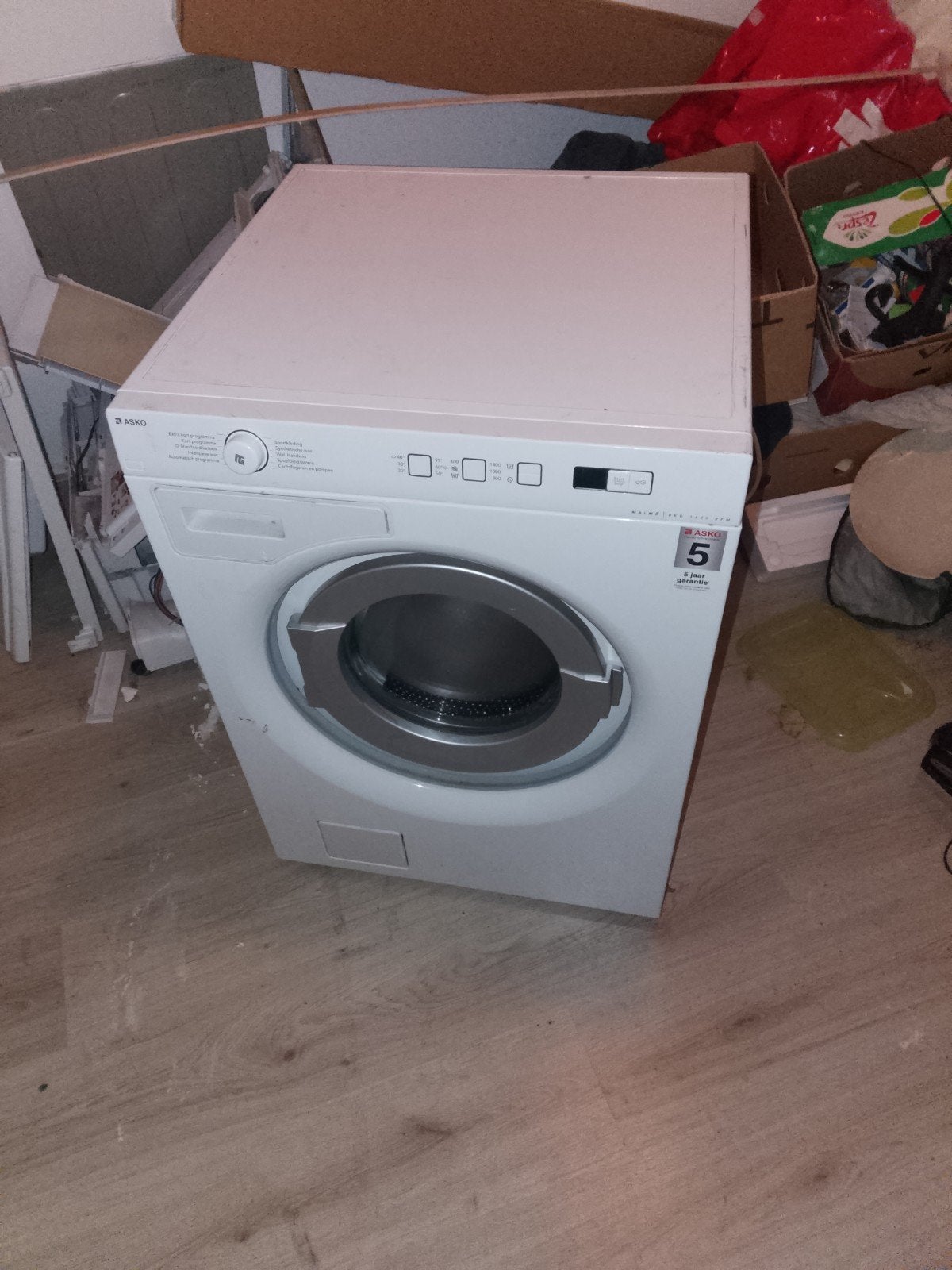 ASKO Wasmachine 8 kg - 1400 toeren - Diverse programma's, Ophalen, Gebruikt, Handwasprogramma, Voorlader