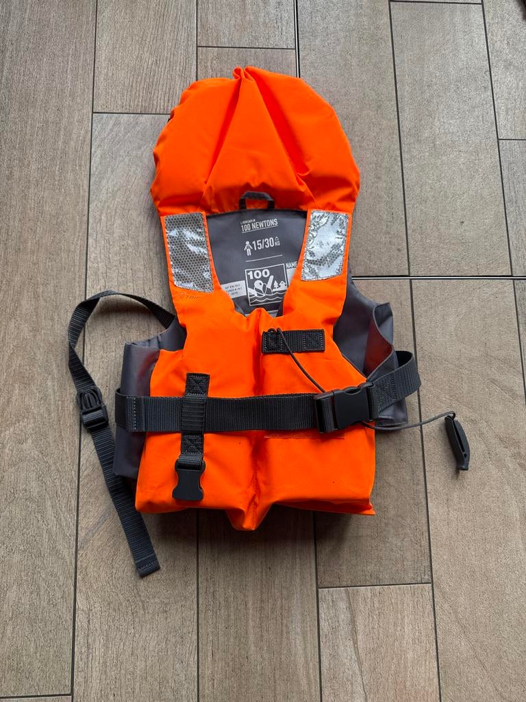 Tribord Zwemvest Kinderen 100N - 15-30 kg, Ophalen of Verzenden, Zo goed als nieuw, Overige typen