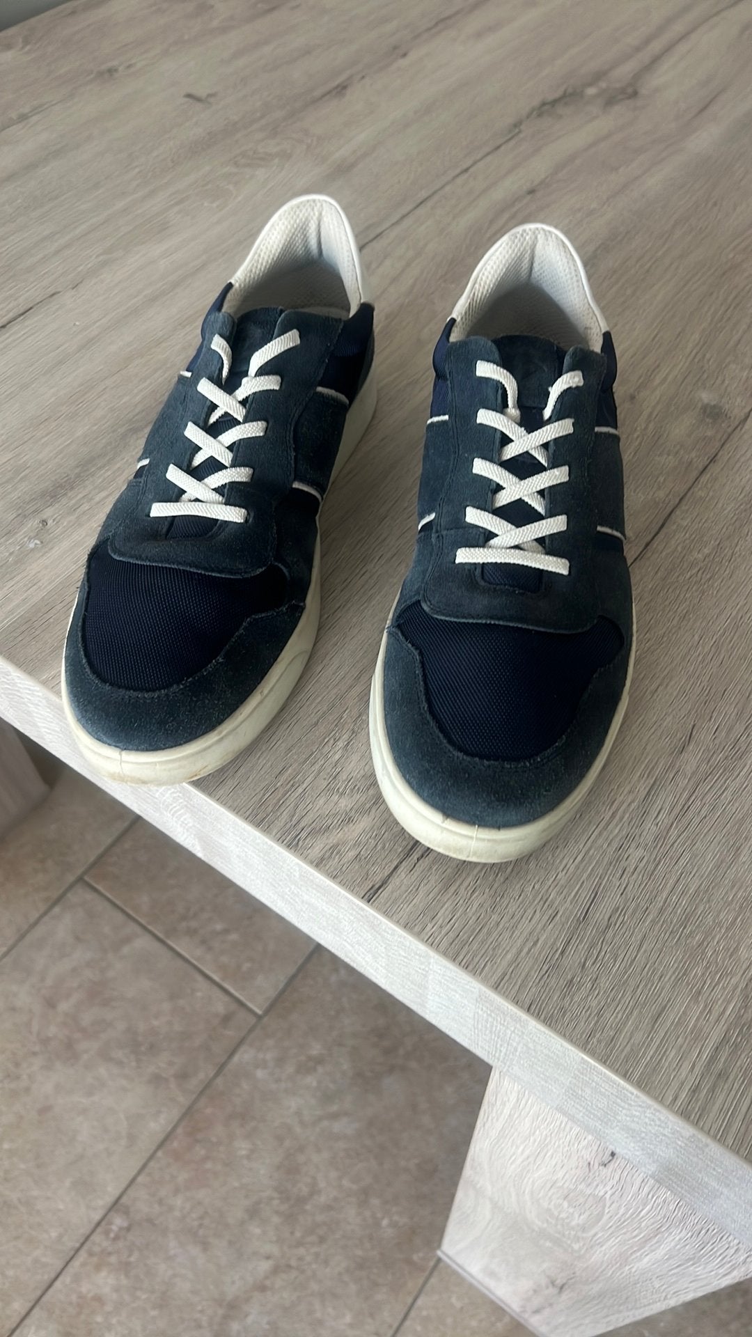 Herenschoenen, Ophalen of Verzenden, Zo goed als nieuw, Blauw, Sneakers of Gympen