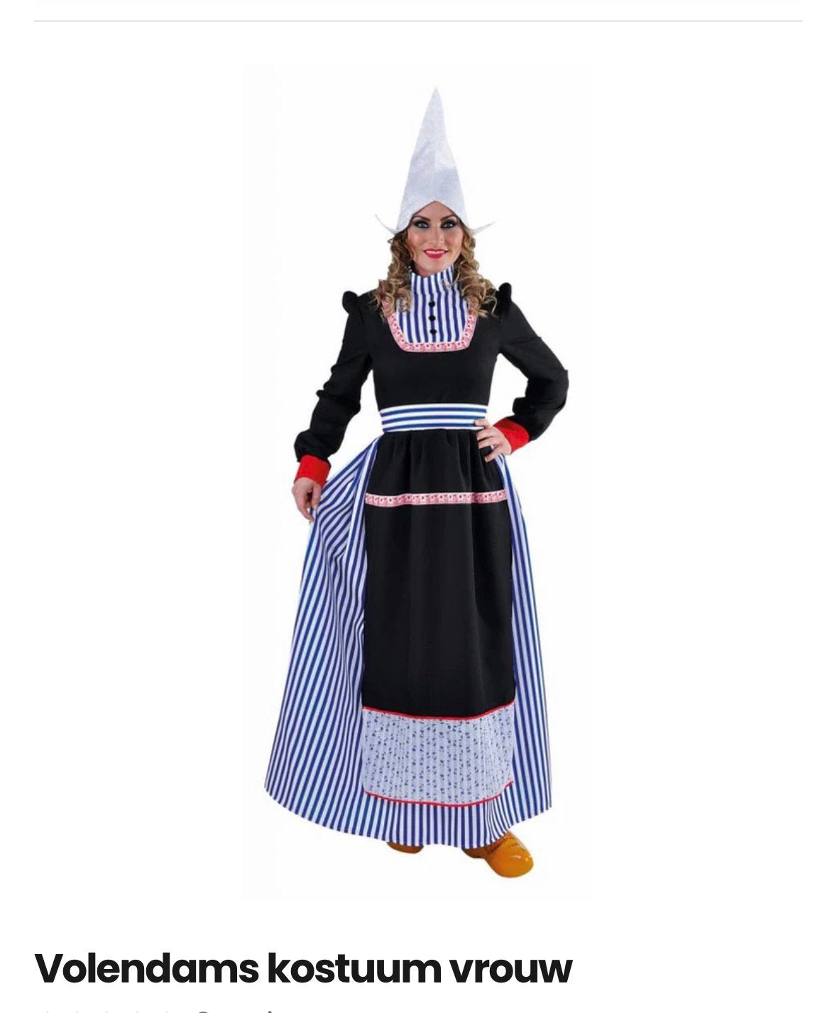 Volendams kostuum verkleedkleding, Kleding | Dames, Carnavalskleding en Feestkleding, Ophalen, Zo goed als nieuw, Maat 46/48 (XL) of groter