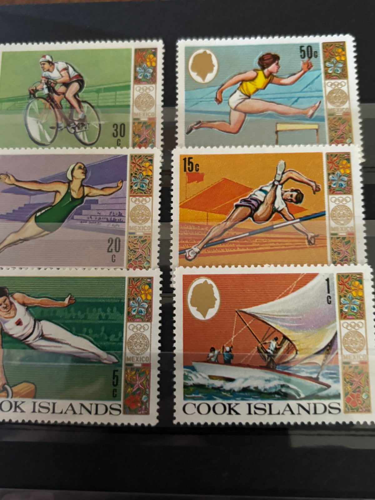 Olympische Spelen, Cook island 1968, Ophalen of Verzenden, Postfris, Sport