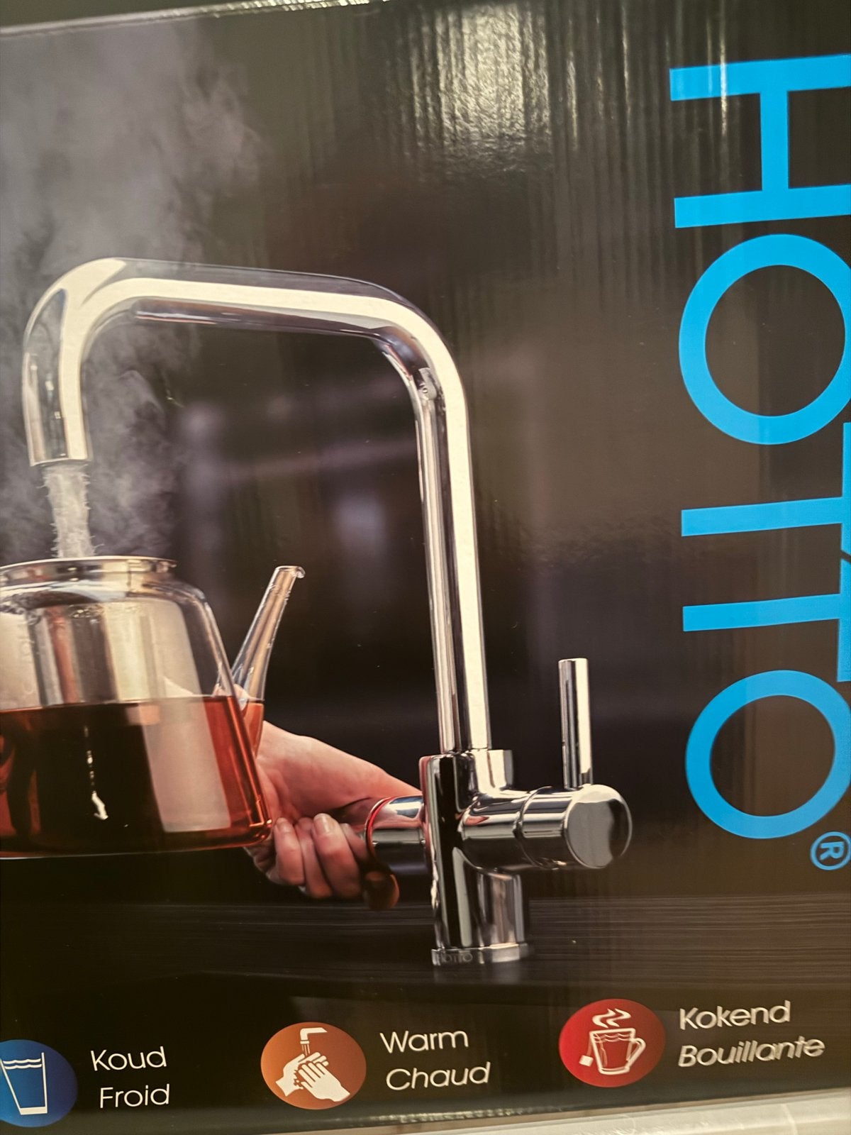 Hotto 3-in-1 kokendwaterkraan - Koud, warm en kokend water, Ophalen, Overige typen, Metaal, Overige merken