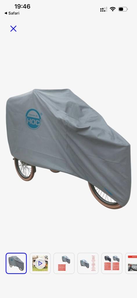 Hoes voor bakfiets nieuw in verpakking, Fietsen en Brommers, Ophalen of Verzenden, Nieuw, 1 kind