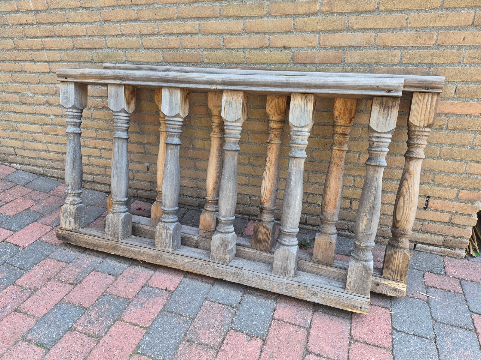Houten hekwerk, Tuin en Terras, Tuinhekken en Hekwerk, Ophalen, Gebruikt, Hout, Tuinhek