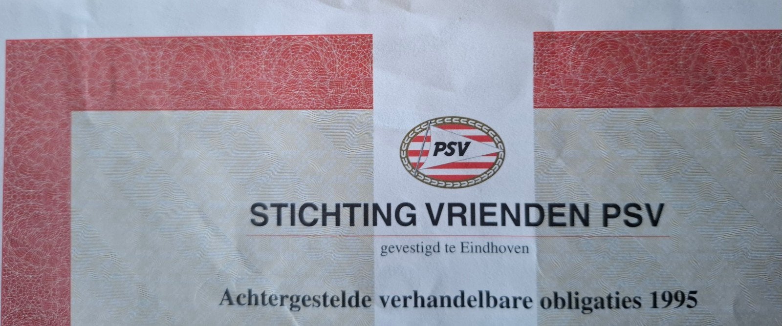 Stichting Vrienden PSV Obligatie 1995, Seizoenskaart, Eén persoon