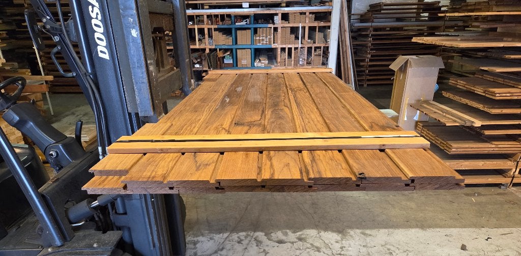4.8 vierkante meter channelsiding rabat nr: HP15, Ophalen, Planken, Nieuw, Hardhout