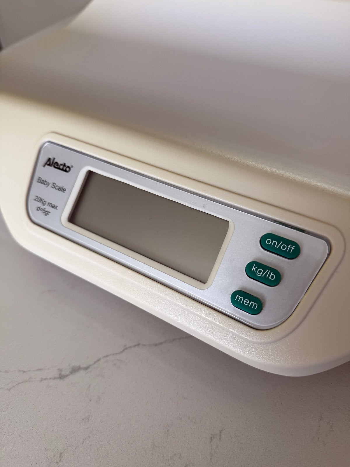 Alecto BC-20 Babyweegschaal met lichte verkleuring, Ophalen, Gebruikt