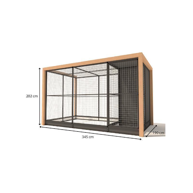 Aluminium Volière Alfred model 2, Dieren en Toebehoren, Vogels | Hokken en Kooien, Ophalen of Verzenden, Nieuw, Aluminium, Volière