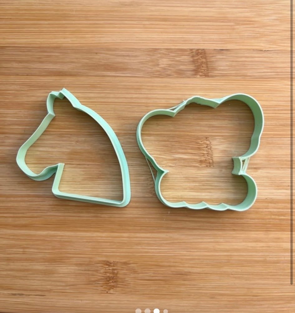 Uitstekers voor koekjes, paard en olifant, Kunststof, Nieuw, Ophalen of Verzenden, Overige merken