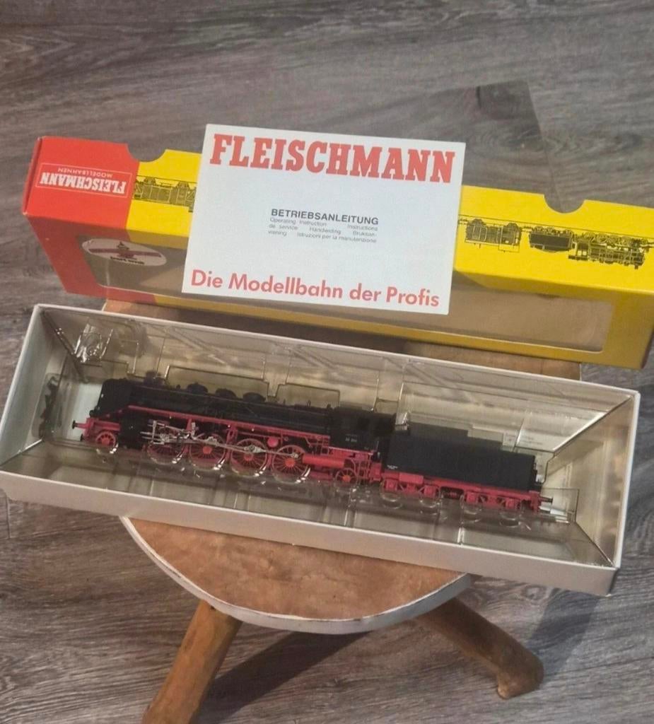 Fleischmann HO 4139 Stoomlocomotief OVP, Fleischmann, Ophalen of Verzenden, Zo goed als nieuw, Analoog