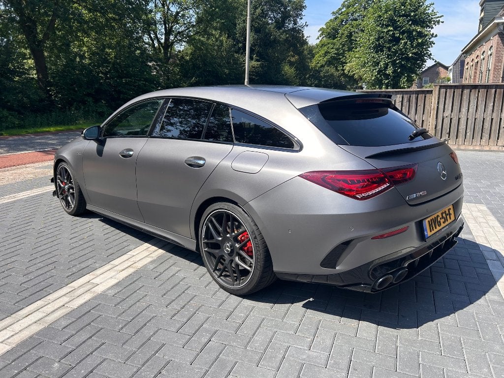 Mercedes-Benz CLA 45 S AMG 421pk 4MATIC+ AMG Speedshift DCT, Auto's, Mercedes-Benz, Automaat, CLA, Zwart, 4 cilinders