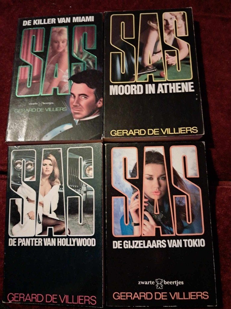 Sas pockets, Boeken, Ophalen, Gelezen, Gérard de Villiers