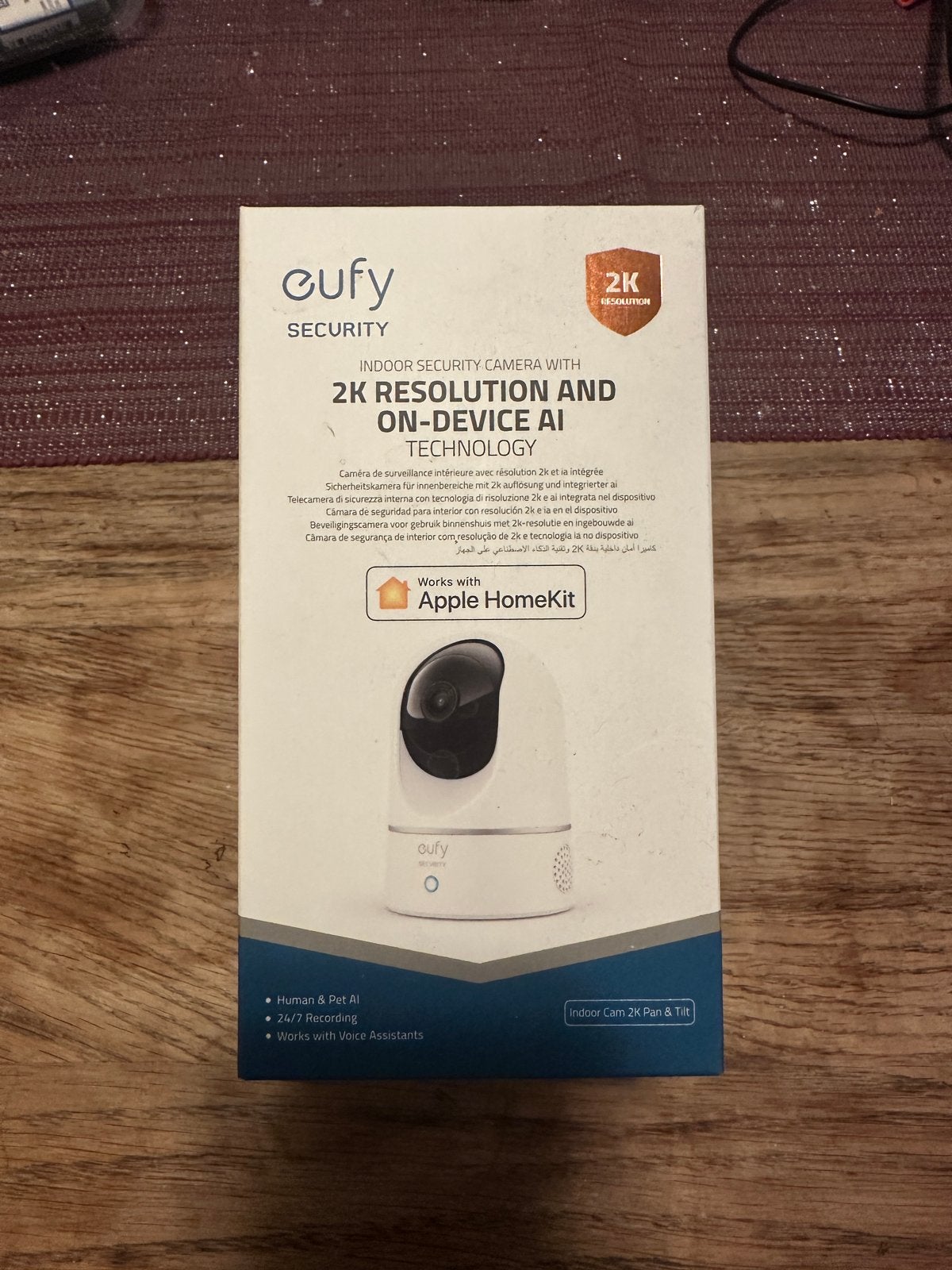 Eufy 2K Pan Tilt Indoor Camera - Beveilig je huis!, Audio, Tv en Foto, Videobewaking, Eufy, Geen, Geen, Binnencamera