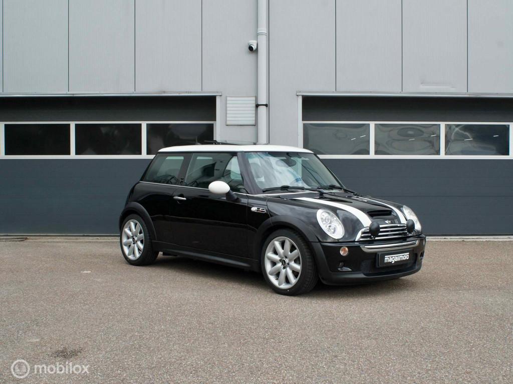 Mini Cooper S 1.6 R53 - Sperdiff | Sportonderstel | OG NL, Voorwielaandrijving, Gebruikt, Zwart, 4 cilinders