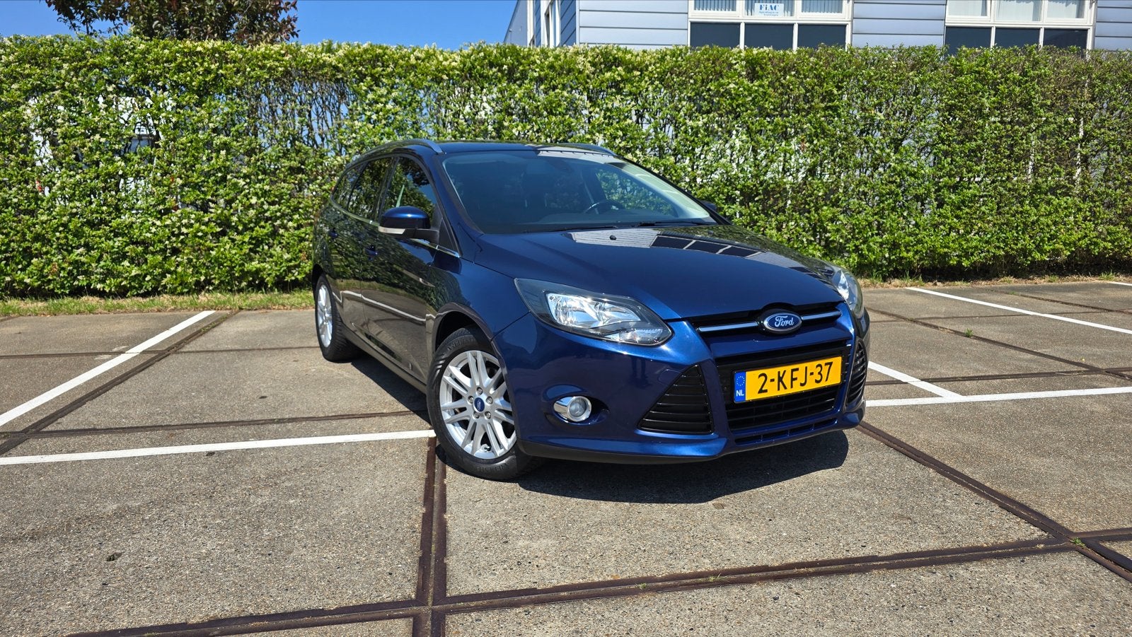 Ford Focus 1.0 Ecoboost 92KW Wagon 2013 Blauw, Auto's, Euro 5, Blauw, Origineel Nederlands, Handgeschakeld