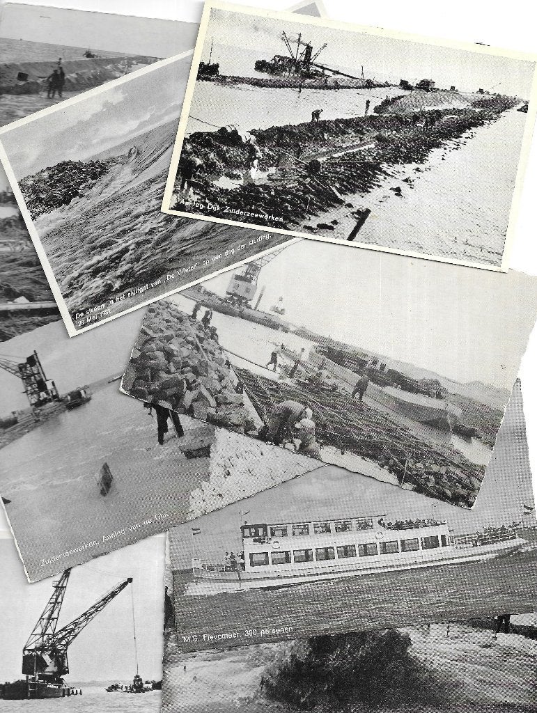 Lot van 26 ansichten Zuiderzee werken., Verzenden, 1940 tot 1960, Ambachten of Beroep