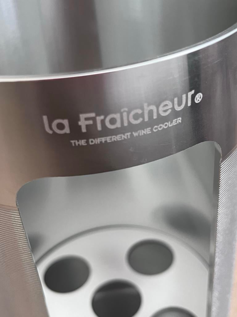La Fraicheur Wijnkoeler - Zo goed als nieuw, Flessenkoeler, Zilver, Ophalen of Verzenden, Zo goed als nieuw