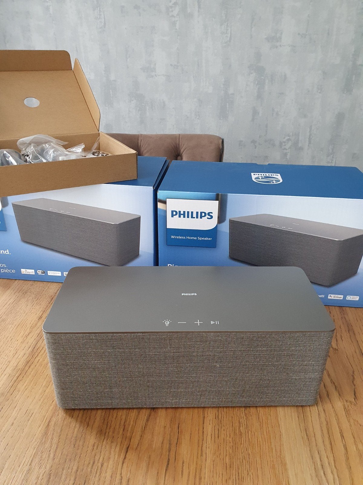 Twee Philips TAW6505 draadloze Ambilight home speakers, Audio, Tv en Foto, Geschikt voor surround/home cinema, Ophalen, Zo goed als nieuw
