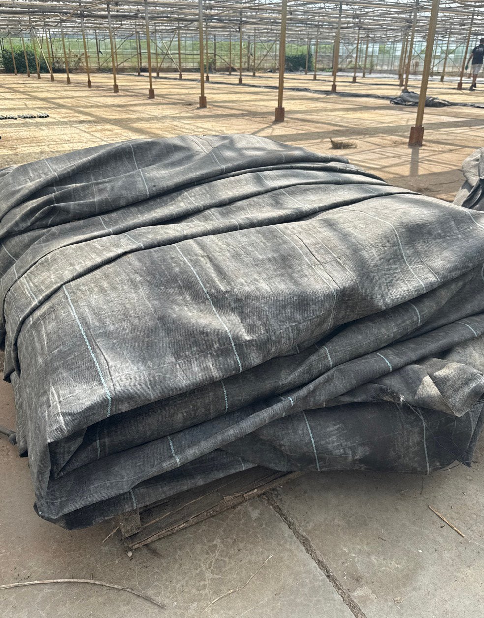 Pakket(ten) zwart Worteldoek uit kwekerij min. 33x3mtr, Ophalen, Gebruikt, Zwart, Overige typen